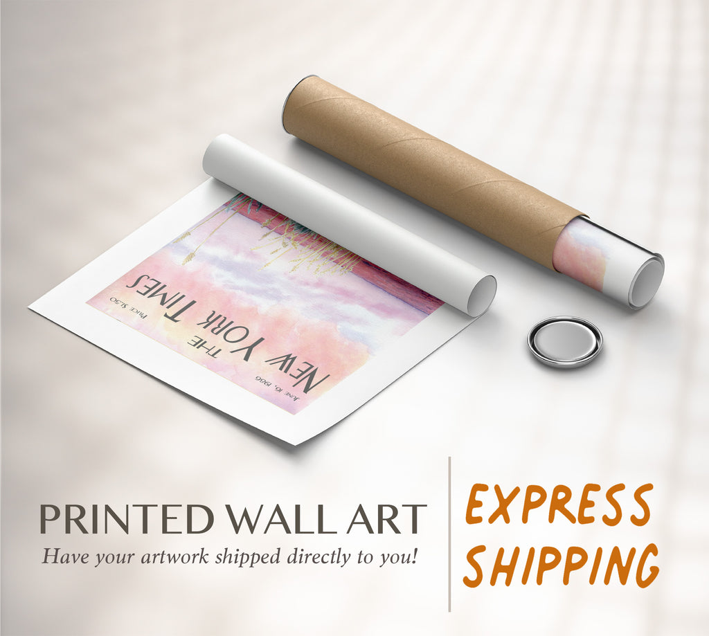 Pastel Coastal Landscape Poster Set