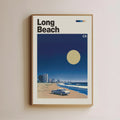 Vintage Long Beach Travel Poster