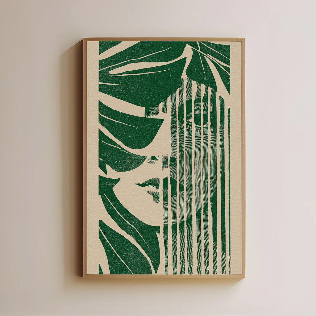 Abstract Face Poster