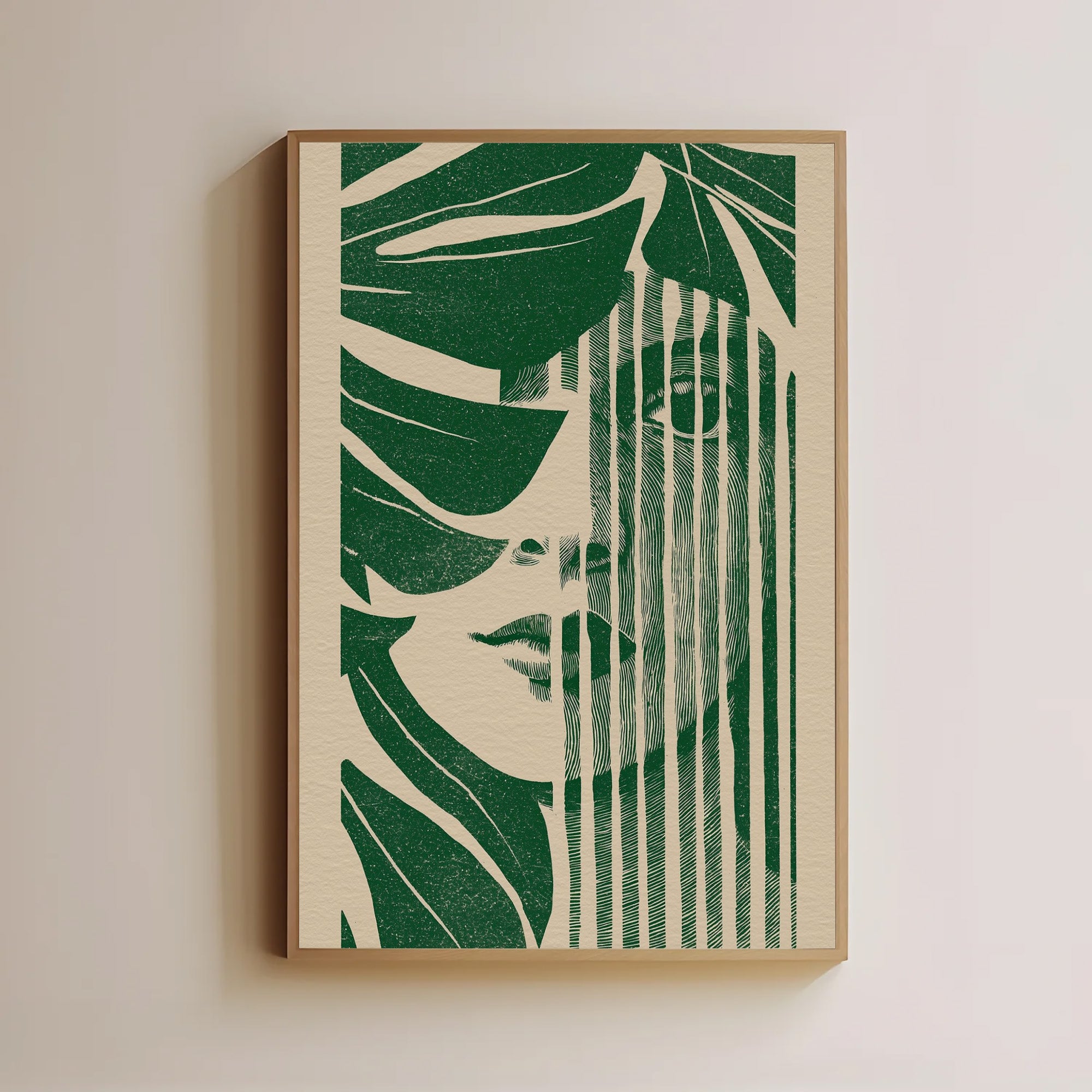Abstract Face Poster
