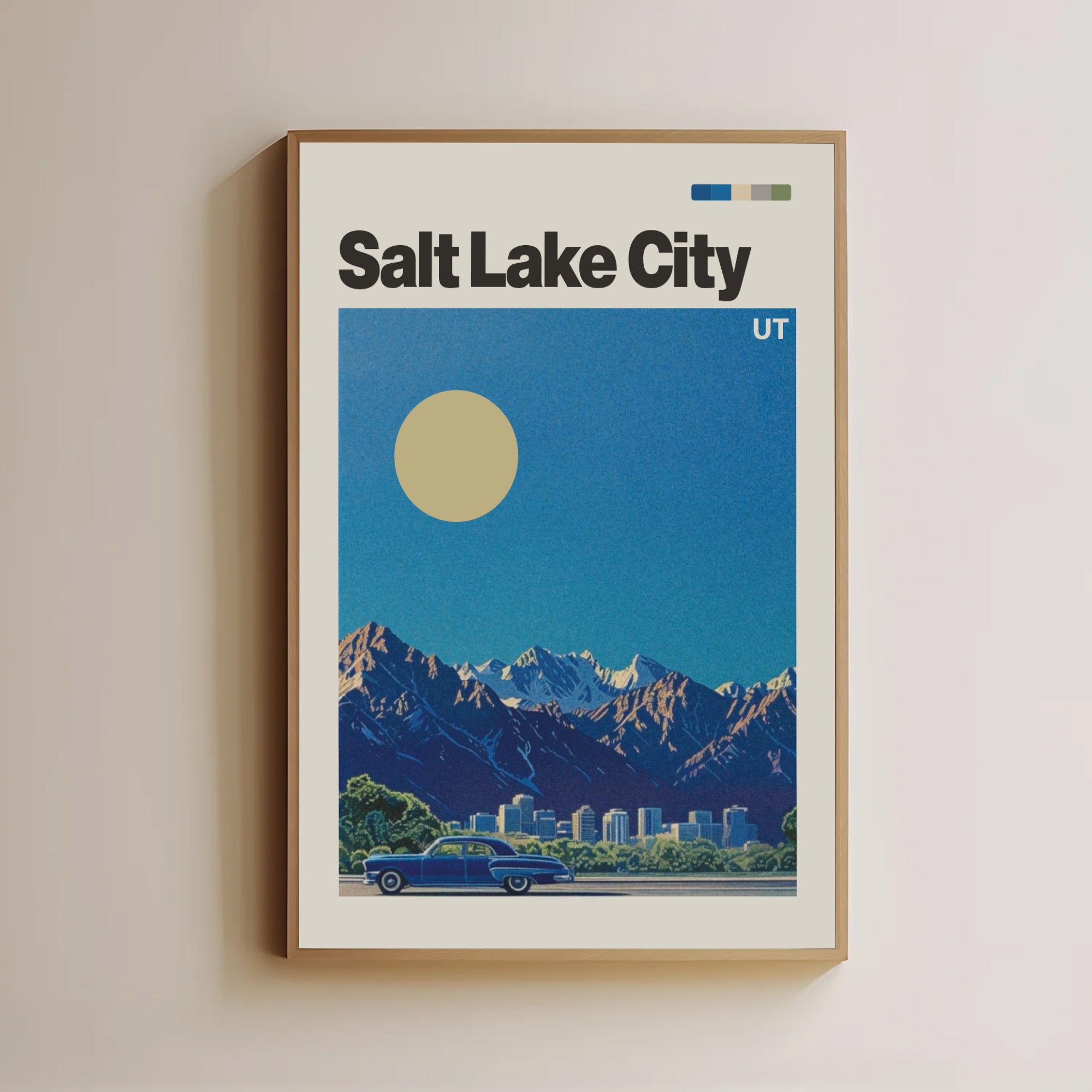 Vintage Salt Lake City Travel Poster