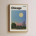 Vintage Chicago Travel Poster