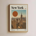 New York Retro Travel Wall Art