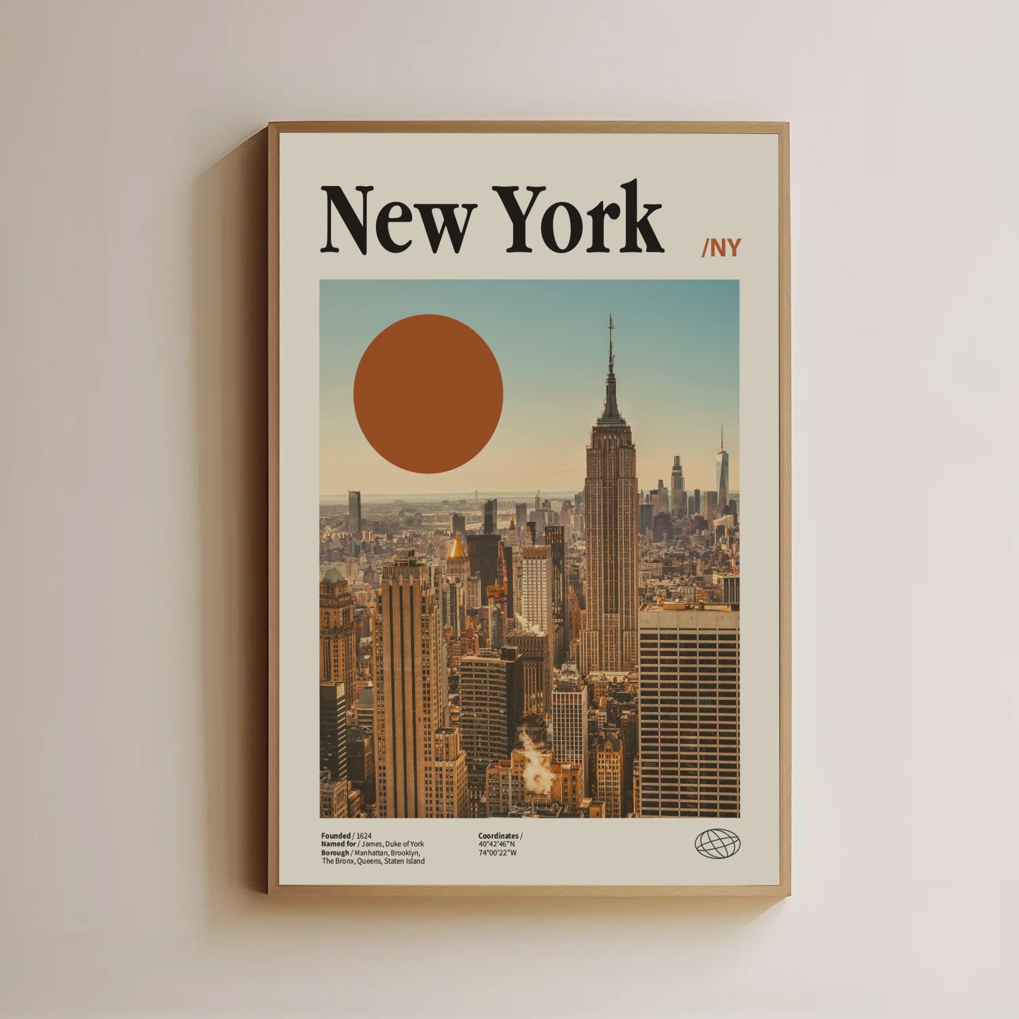New York Retro Travel Wall Art