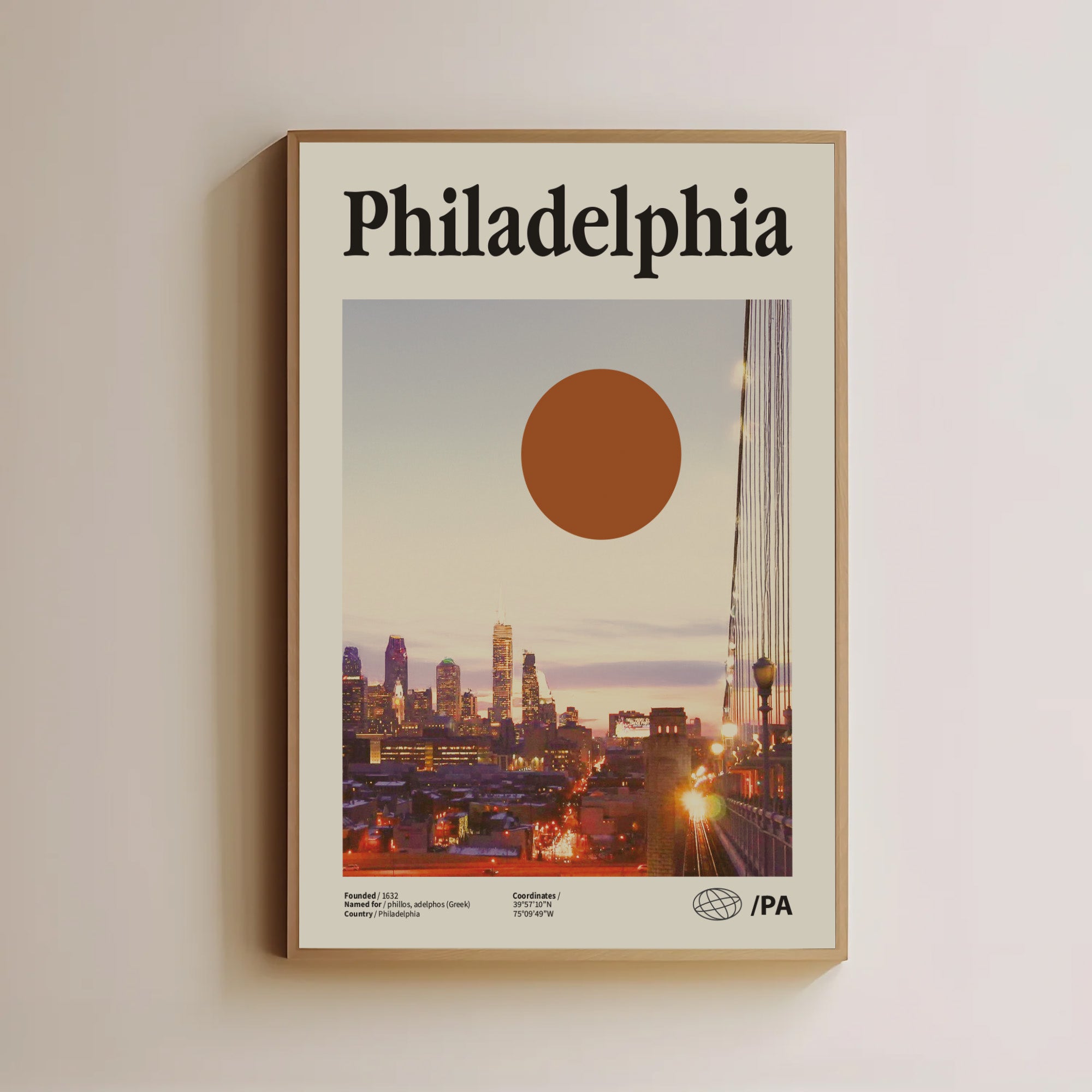Philadelphia Citycape Wall Art