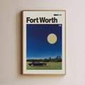 Vintage Fort Worth Travel Poster