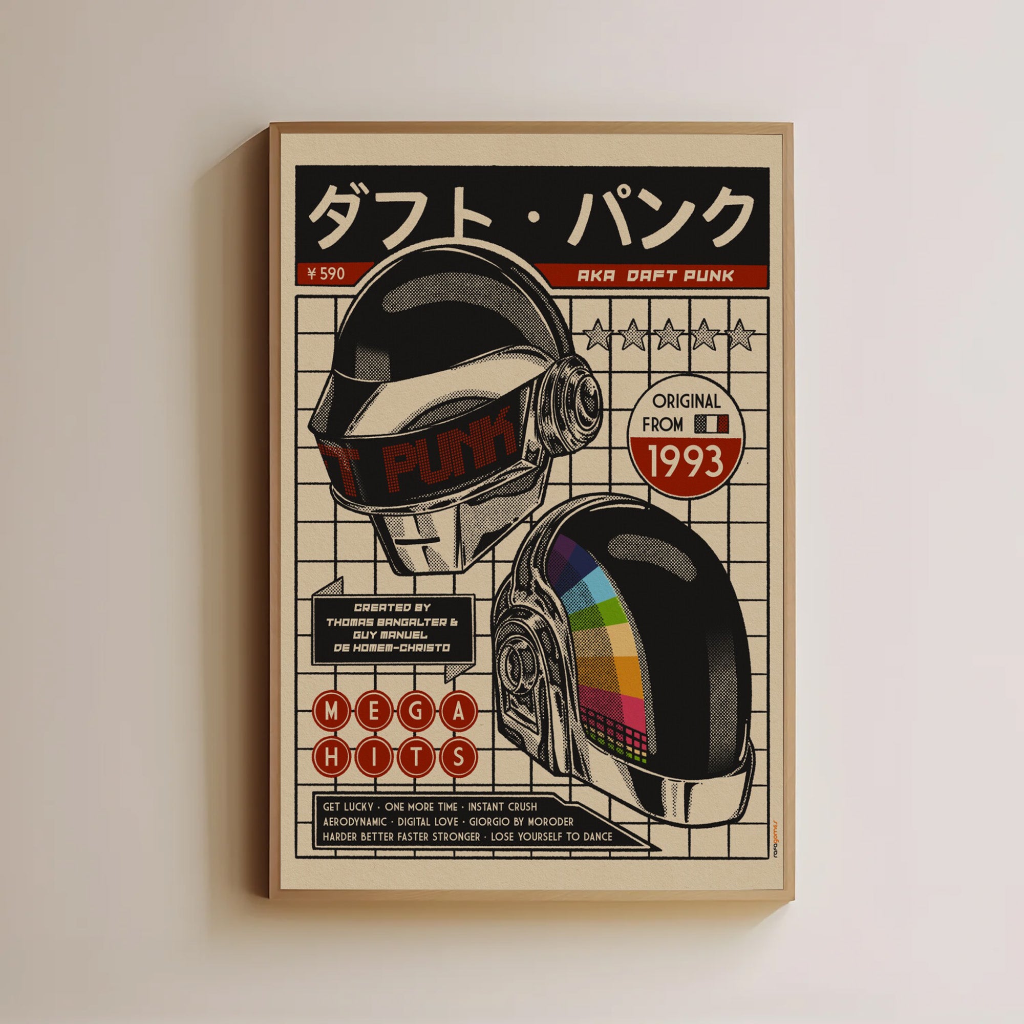 Retro Robot Helmet Poster