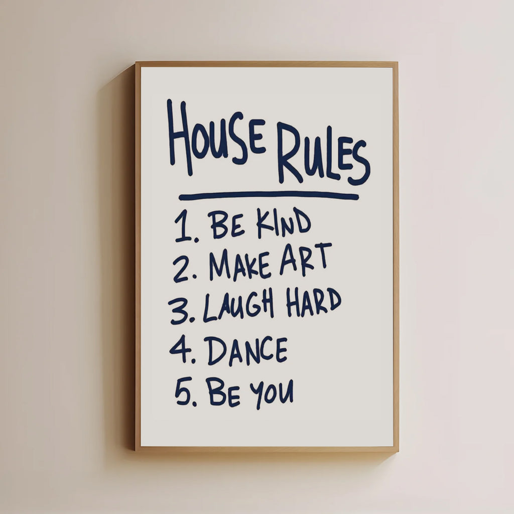 House Rules Poster