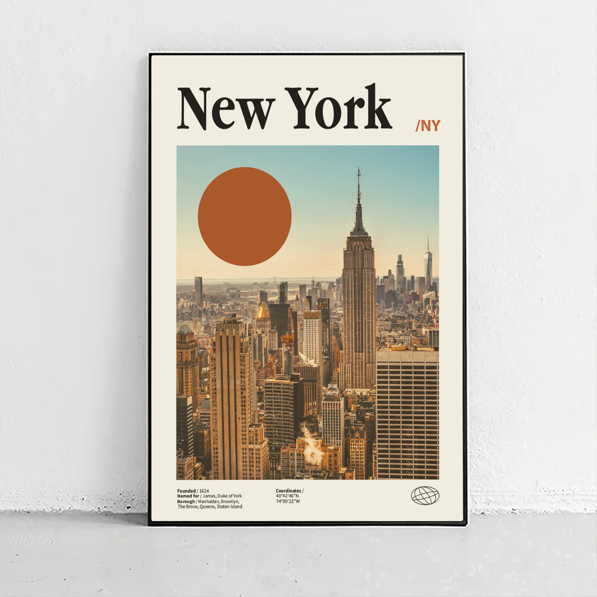 New York Retro Travel Wall Art