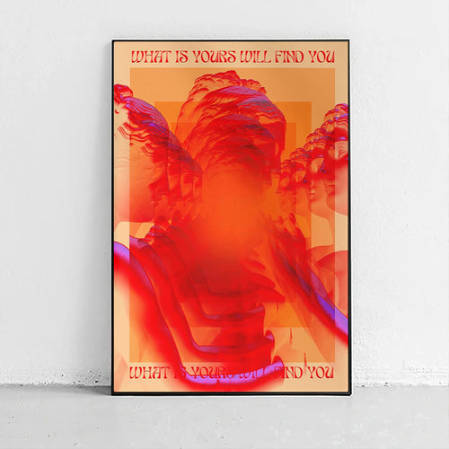 Abstract Red Aesthetic Poster