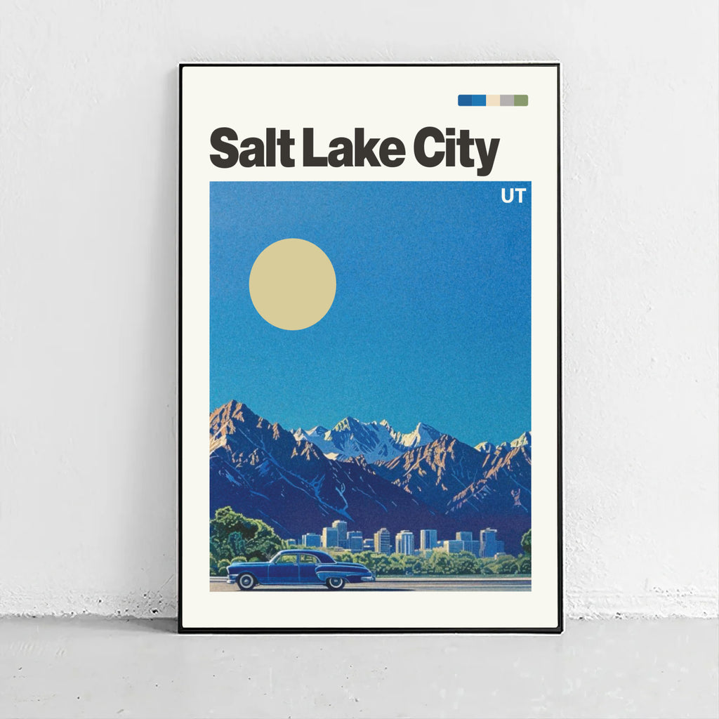 Vintage Salt Lake City Travel Poster