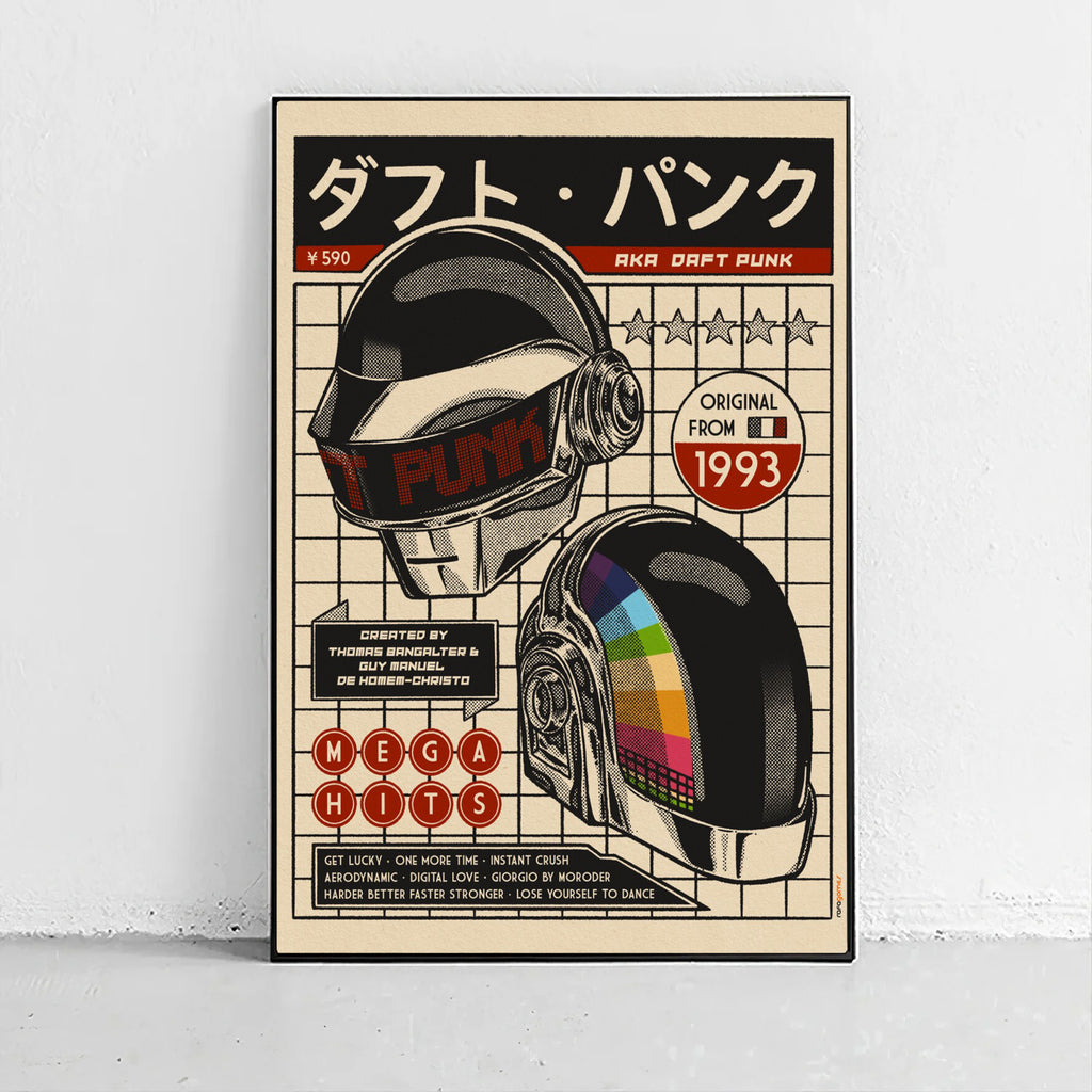 Retro Robot Helmet Poster
