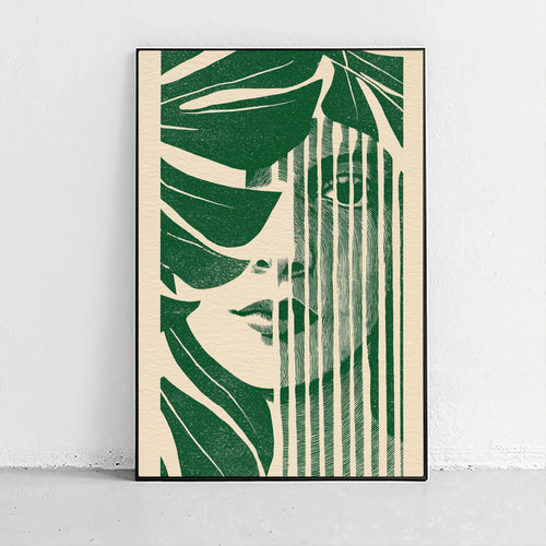 Abstract Face Poster