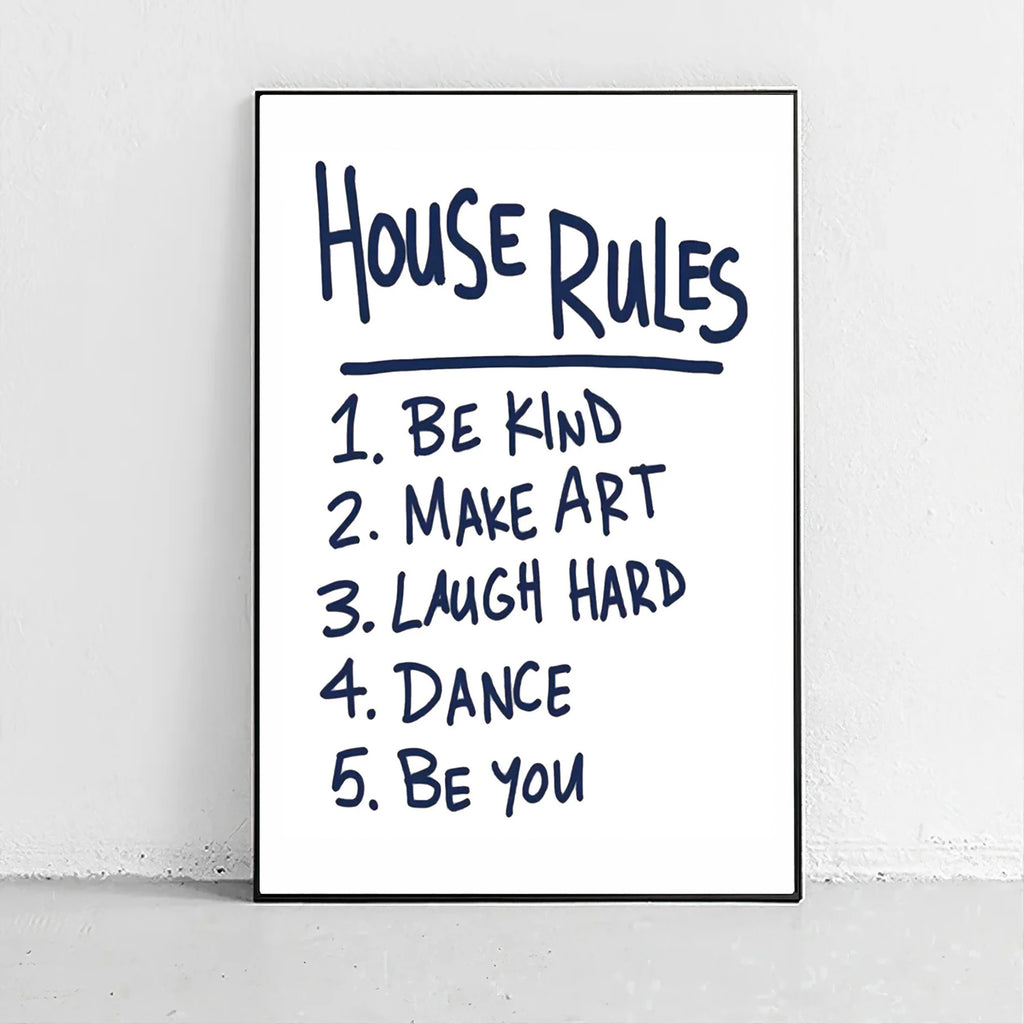 House Rules Poster