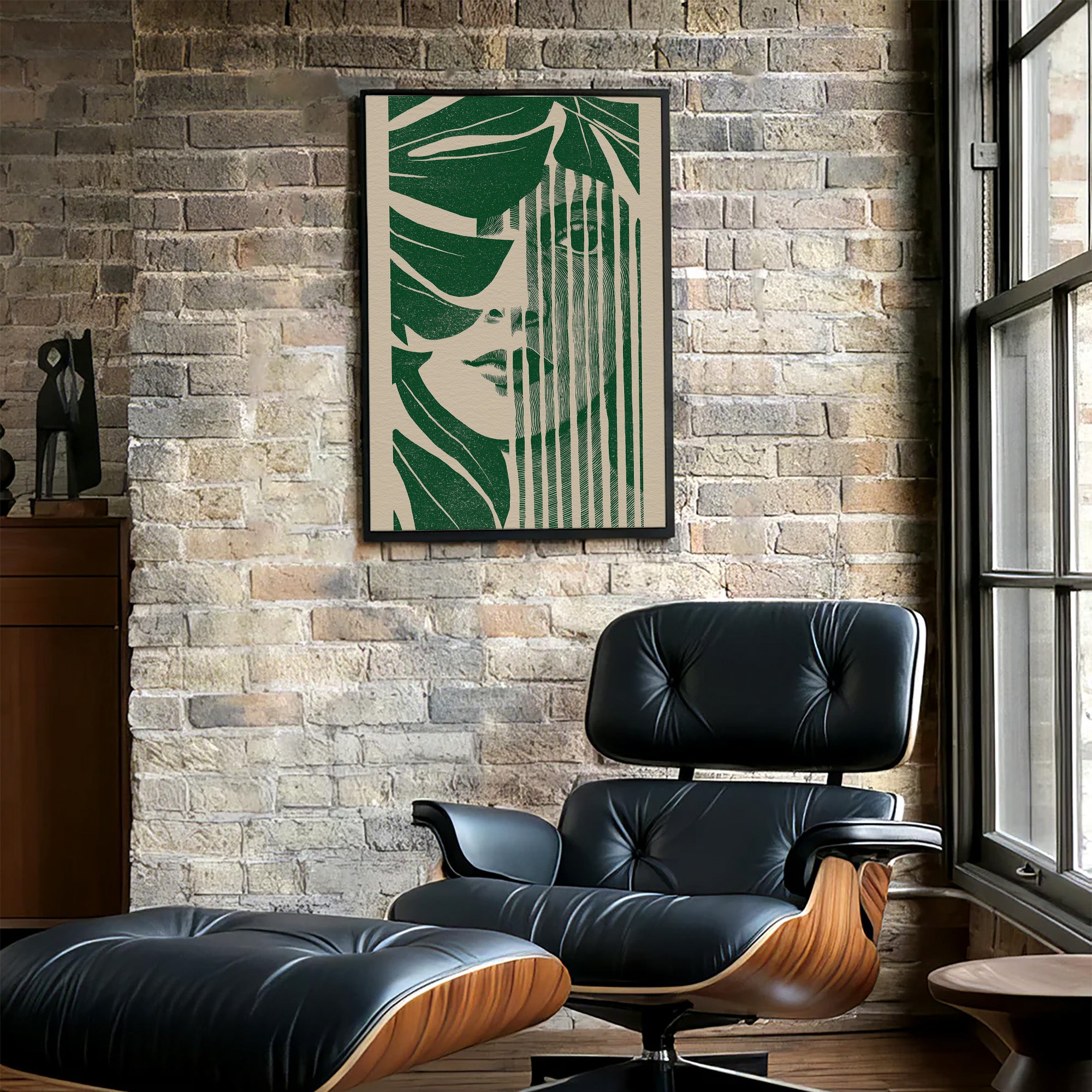Abstract Face Poster