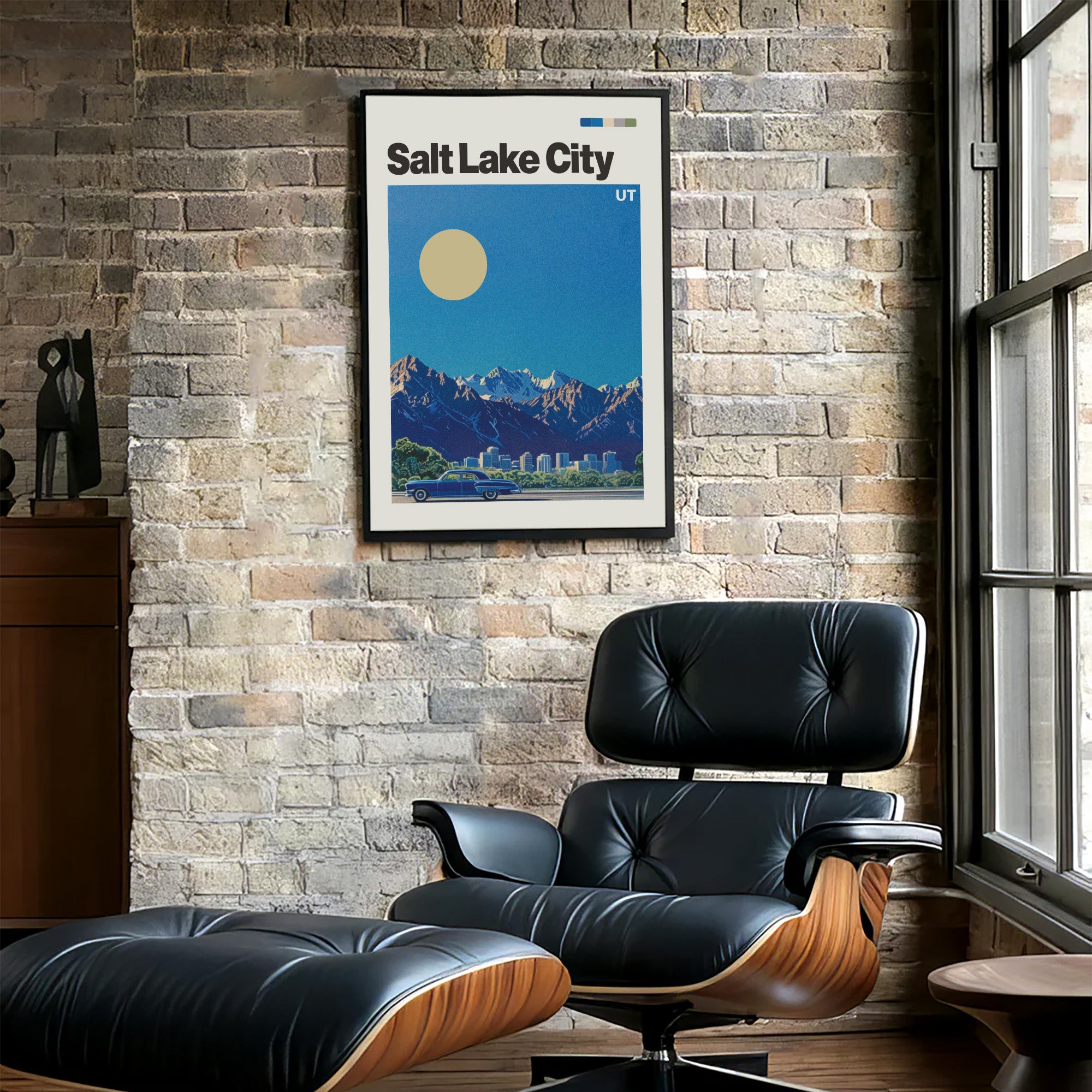 Vintage Salt Lake City Travel Poster